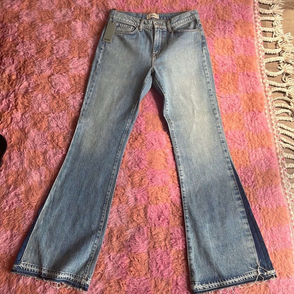 Baldwin denim willow mid-rise flare jeans NEVER WORN